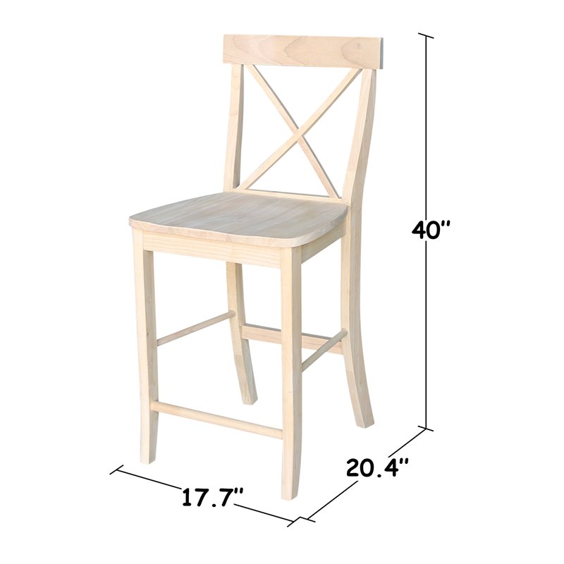 International Concepts X-Back Stool - 24