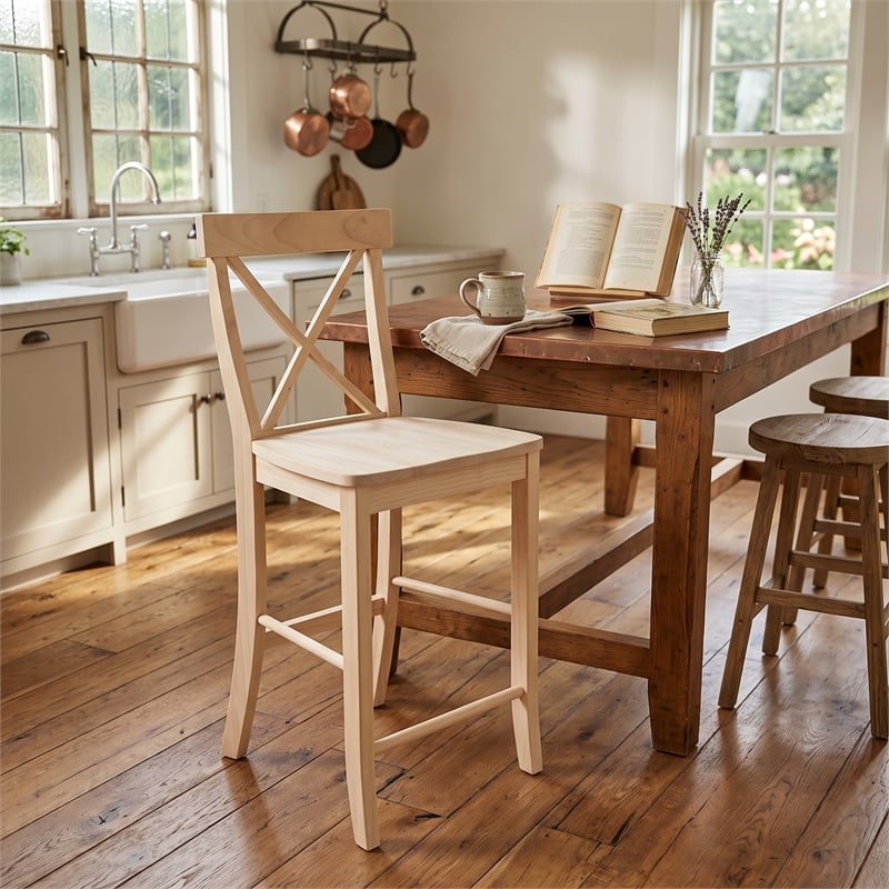 International Concepts X-Back Stool - 24