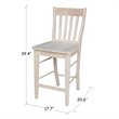 International Concepts Cafe Stool - 24