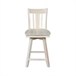 San Remo Natural Wood Counter Height Stool - With Swivel Seat - 24