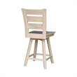 Tuscany Natural Wood Counter height Stool - With Swivel Seat - 24