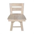 Tuscany Natural Wood Counter height Stool - With Swivel Seat - 24