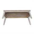 International Concepts Shaker Styled Bench  Washed Gray Taupe