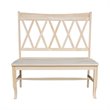 International Concepts Double X-Back Natural Wood Bench