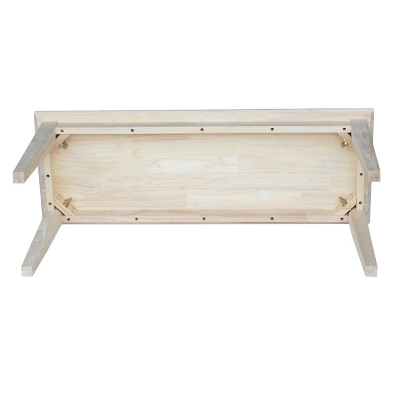 International Concepts Shaker Style Bench  Unfinished