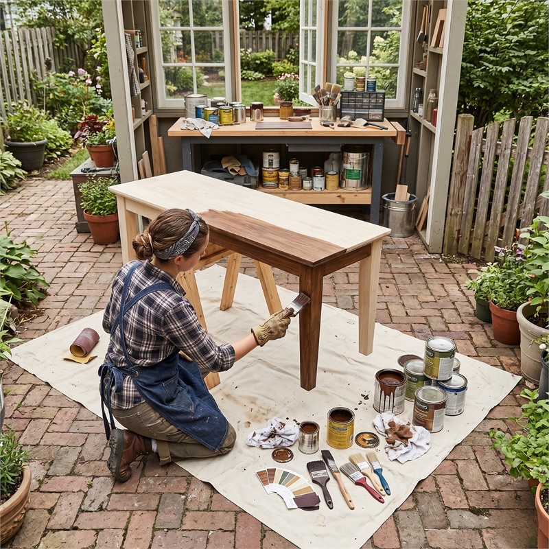 International Concepts Shaker Style Bench  Unfinished