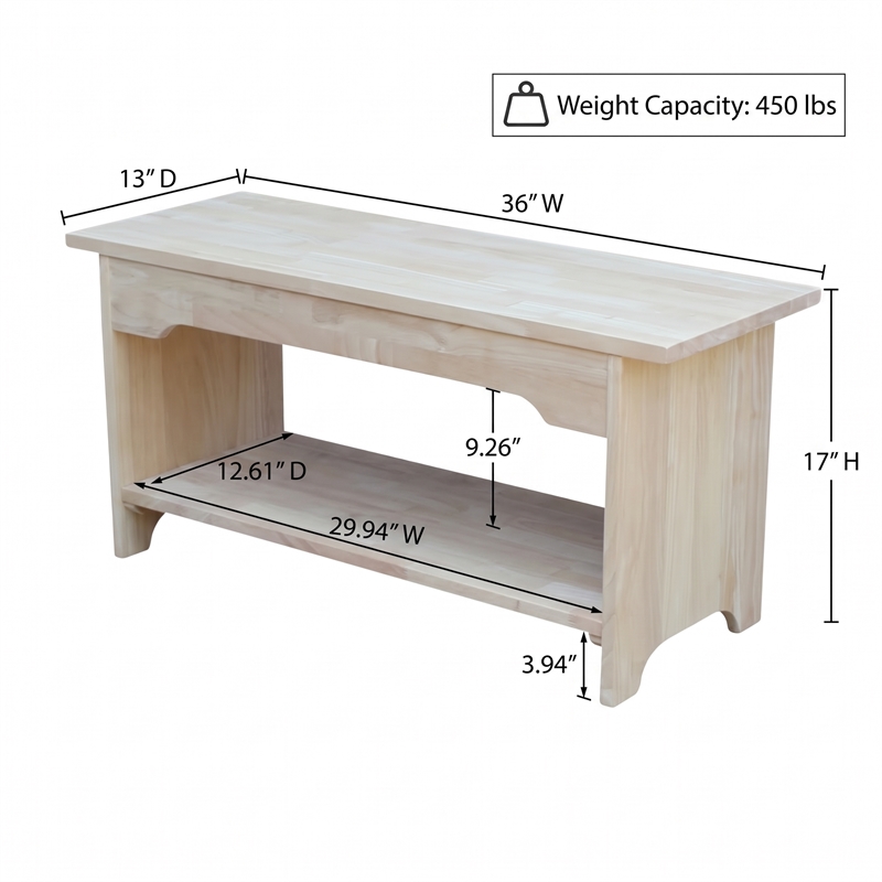 International Concepts Brookstone Bench - 36