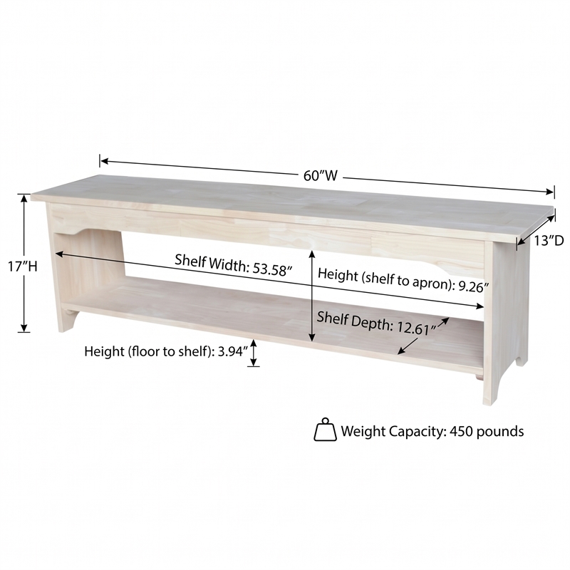 International Concepts Brookstone Bench - 60