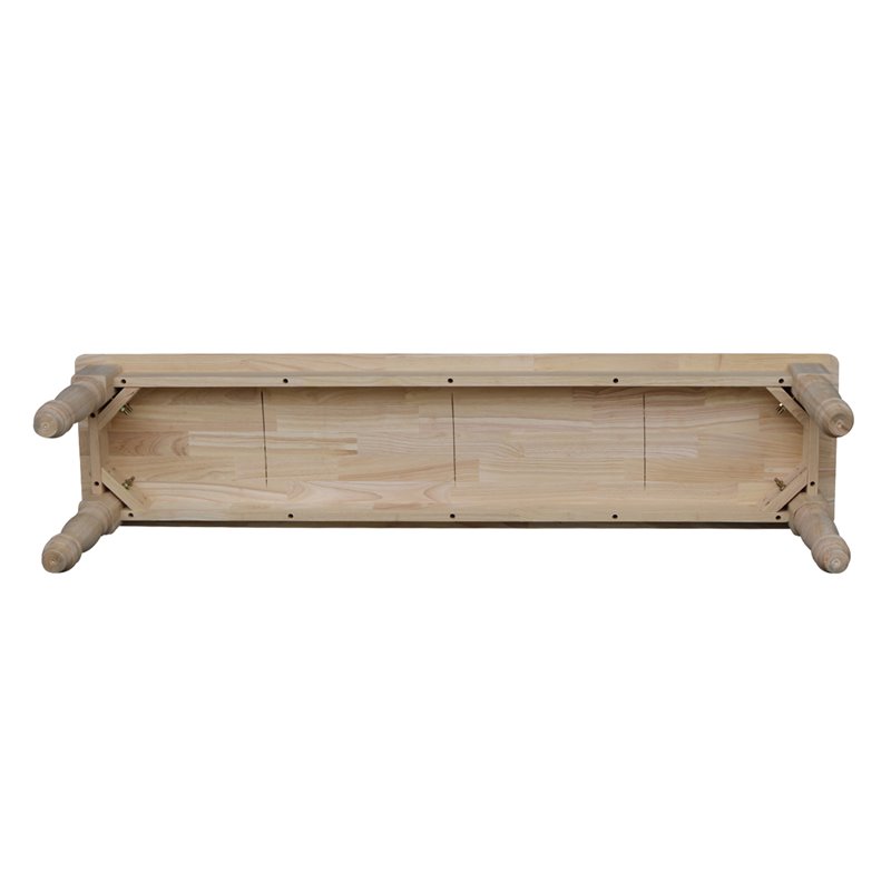International Concepts Farmhouse Bench  Unfinished