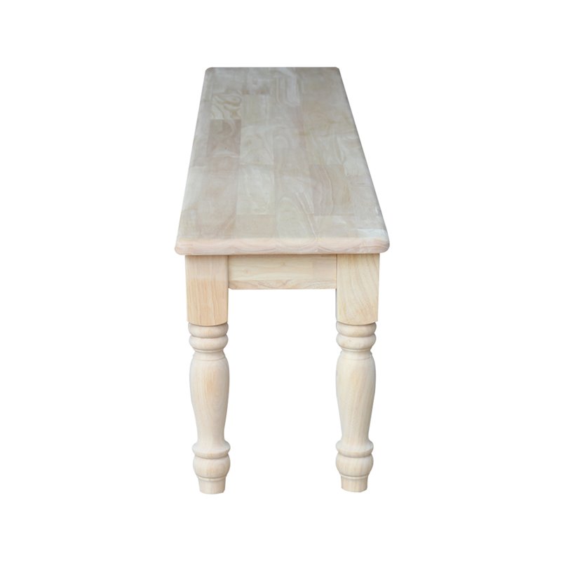 International Concepts Farmhouse Bench  Unfinished