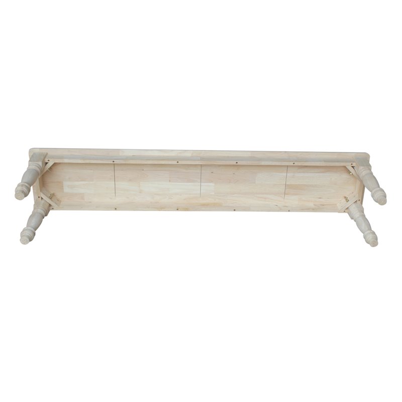 International Concepts Farmhouse Bench  Unfinished