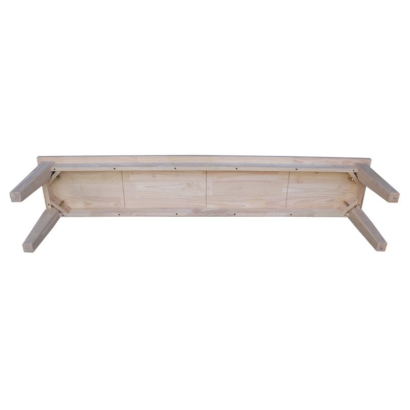 International Concepts Shaker Style Bench  Unfinished