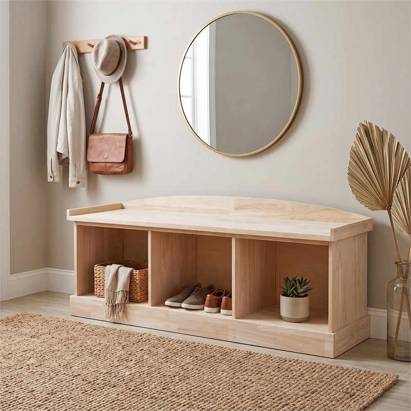 International Concepts Bench with Storage  Unfinished