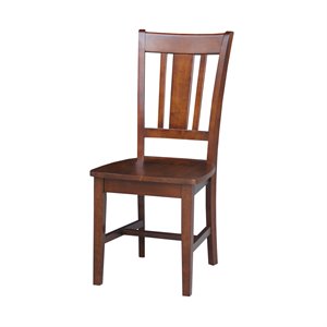 International Concepts San Remo Splatback Chair in Espresso