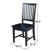 International Concepts Set of Two Mission Side Chairs