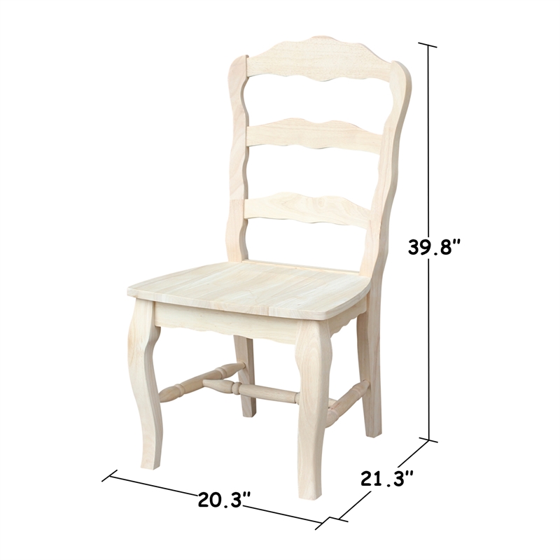 International Concepts Set of Two Versailles Side Chairs