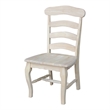 International Concepts Set of Two Country French Chairs with Solid Seats