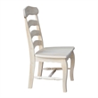 International Concepts Set of Two Country French Chairs with Solid Seats