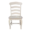 International Concepts Set of Two Country French Chairs with Solid Seats
