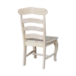 International Concepts Set of Two Country French Chairs with Solid Seats