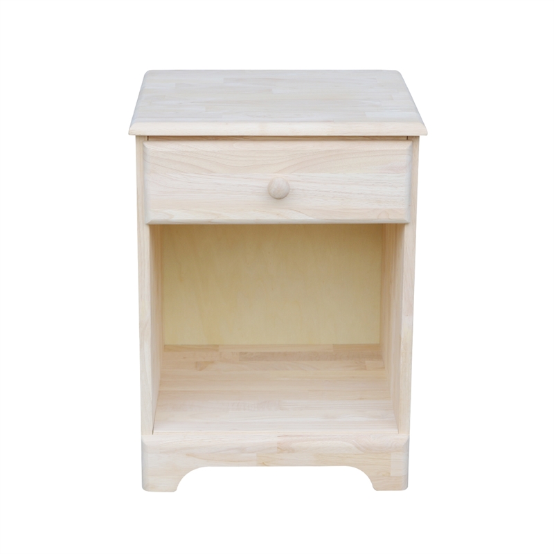 International Concepts Nightstand  Unfinished