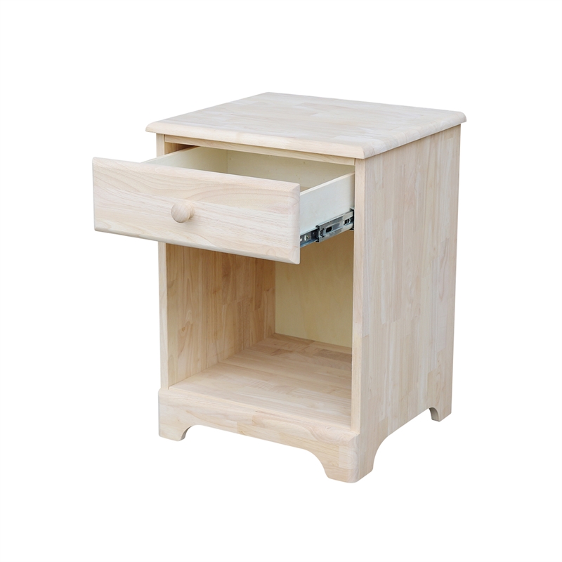 International Concepts Nightstand  Unfinished