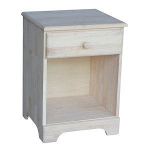 International Concepts Nightstand  Unfinished