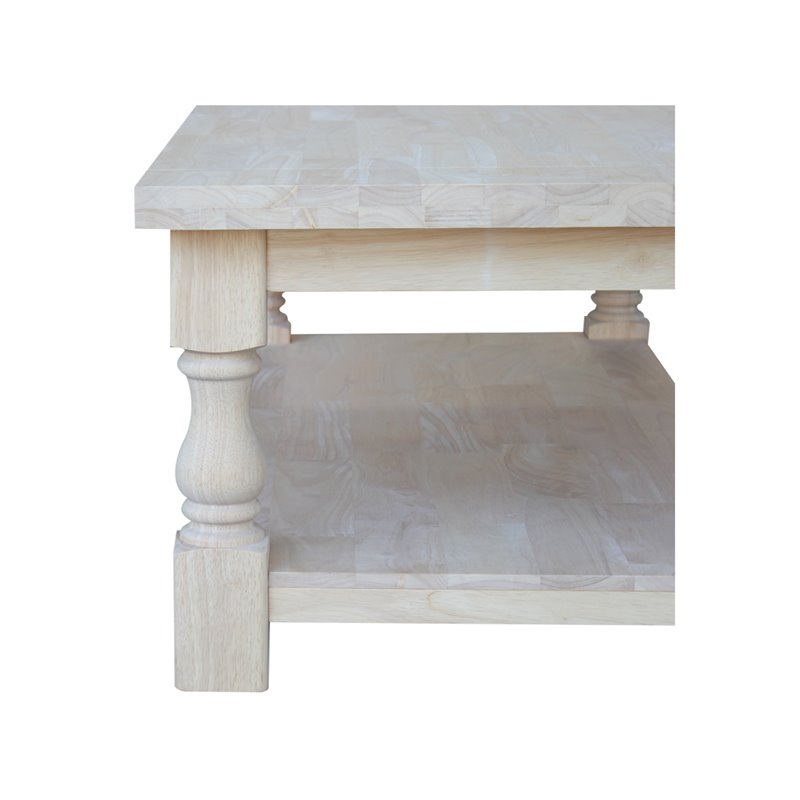 International Concepts Tuscan Coffee Table  Unfinished