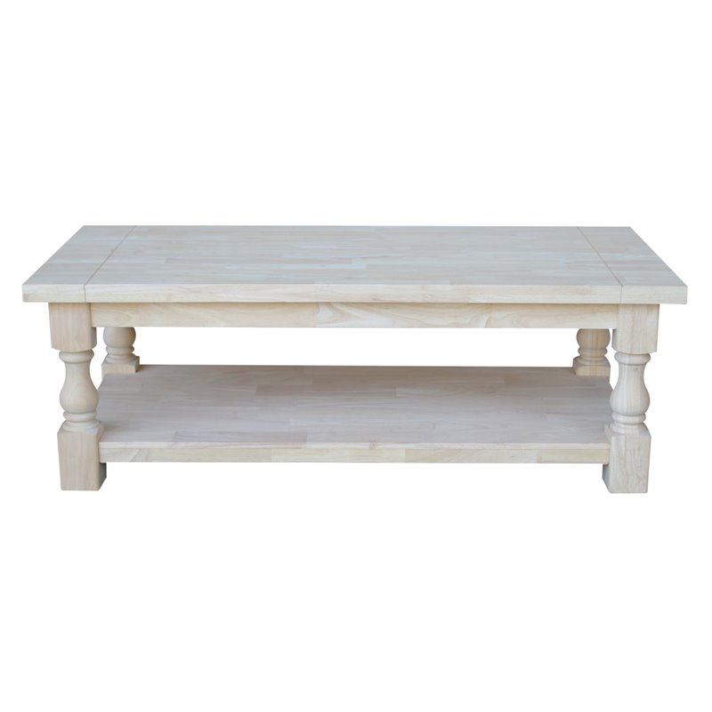 International Concepts Tuscan Coffee Table  Unfinished