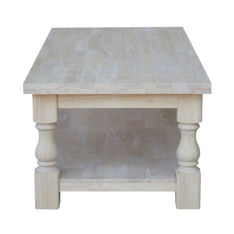 International Concepts Tuscan Coffee Table  Unfinished