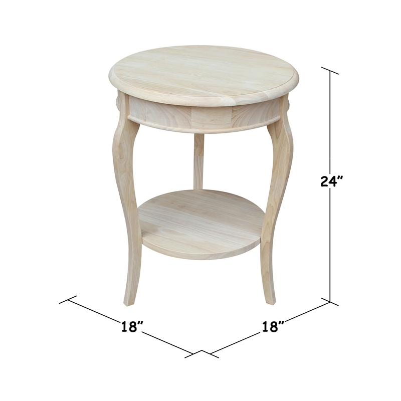 International Concepts Cambria Round End Table