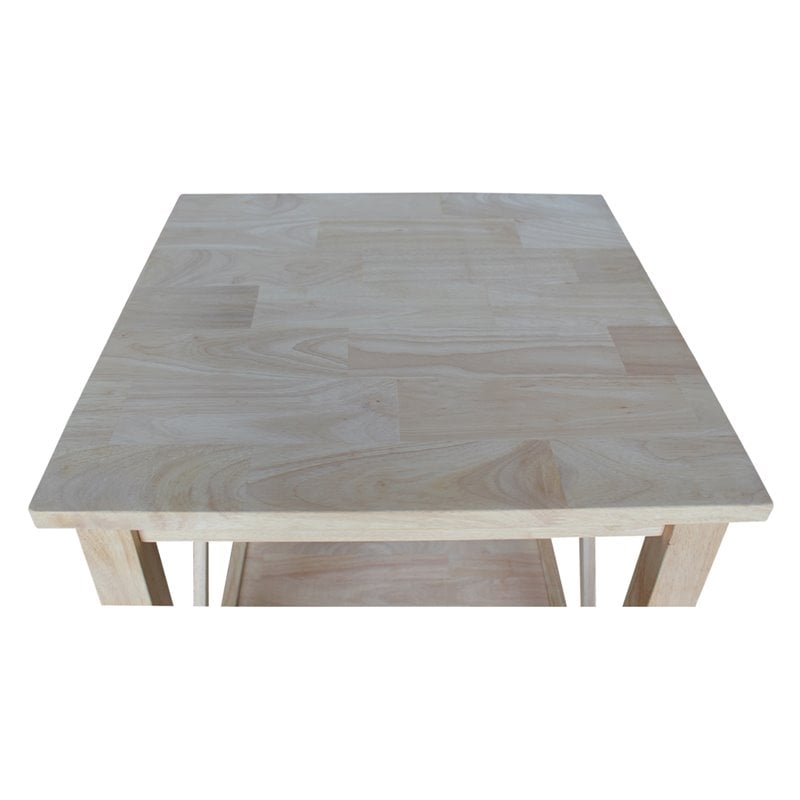 International Concepts Hampton End Table  Unfinished