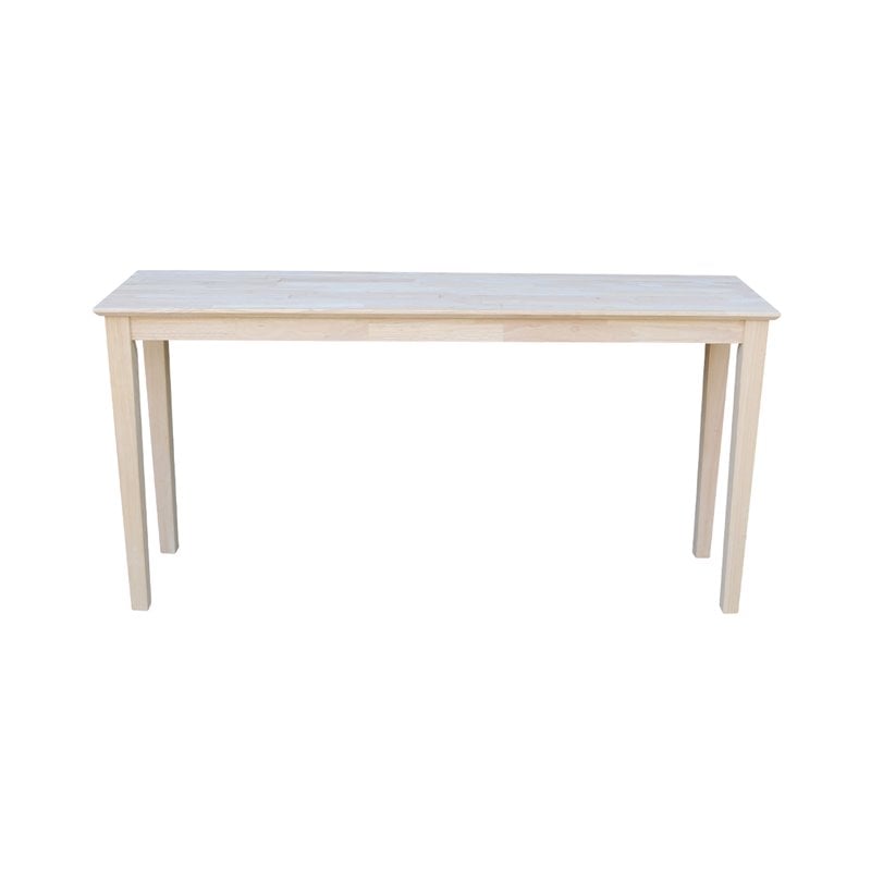 International Concepts Shaker Console Table - Extended Length - Unfinished