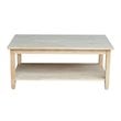 International Concepts Solano Coffee Table  Unfinished