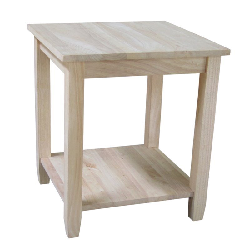International Concepts Solano End Table  Unfinished