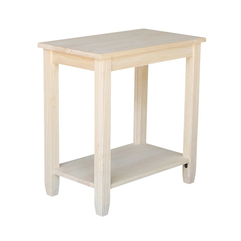 International Concepts Solano Accent Table  Unfinished