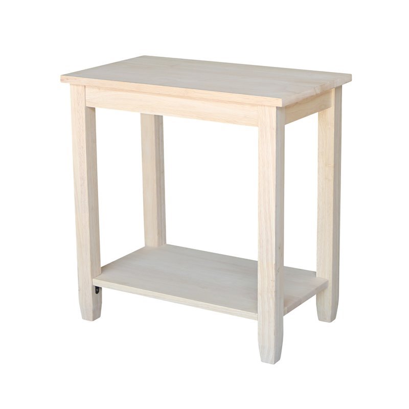 International Concepts Solano Accent Table  Unfinished