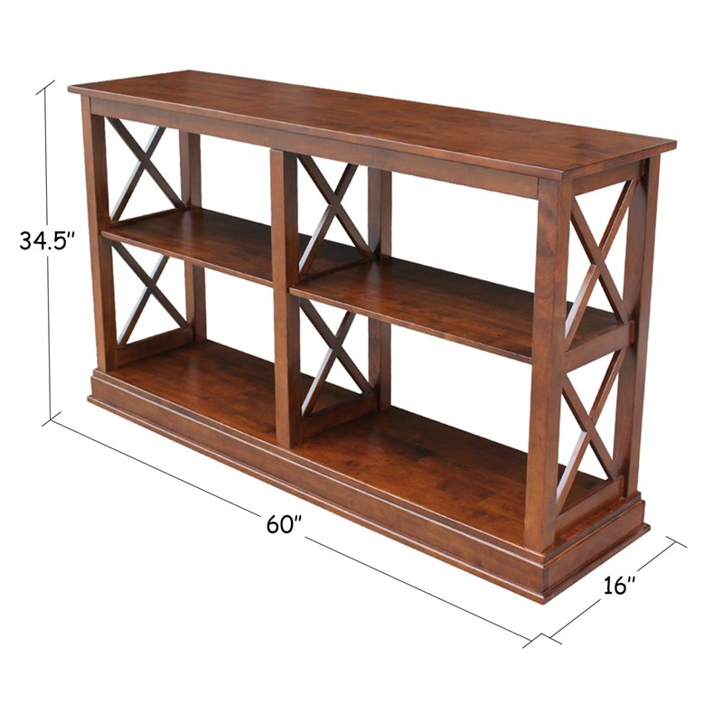 International Concepts Hampton Sofa - Server Table With Shelves