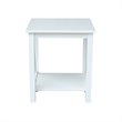 International Concepts Hampton End Table  White