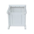 International Concepts Hampton End Table  White