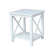 International Concepts Hampton End Table  White