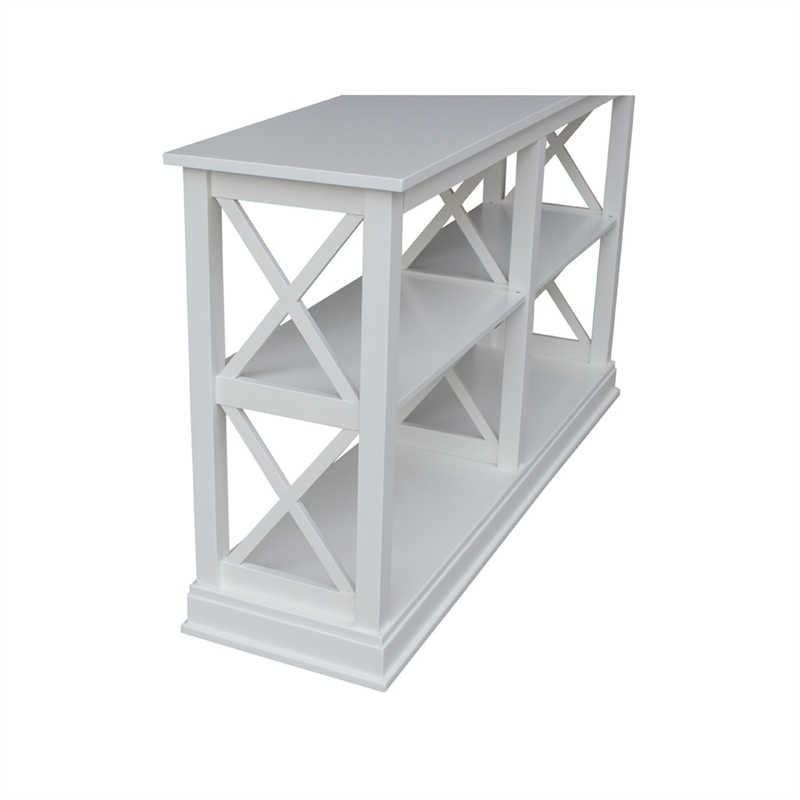 International Concepts Hampton Sofa Server Table With Shelves
