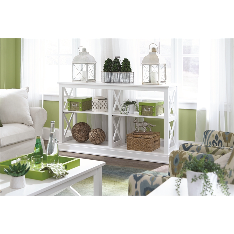 International Concepts Hampton Sofa Server Table With Shelves