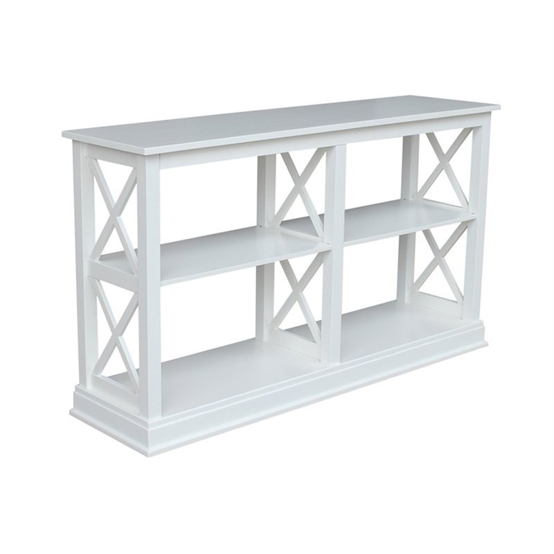 International Concepts Hampton Sofa Server Table With Shelves