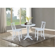 International Concepts 3 Piece Counter Height Dining Set