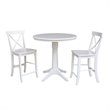 International Concepts 3 Piece Counter Height Dining Set