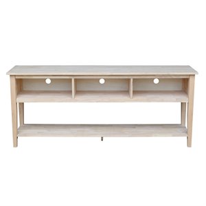 International Concepts Entertainment 72&quot TV Stand in White