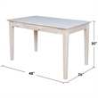 International Concepts Computer Desk With Flip Down Drawer
