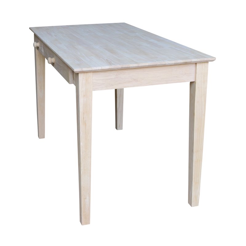 International Concepts Computer Desk With Flip Down Drawer