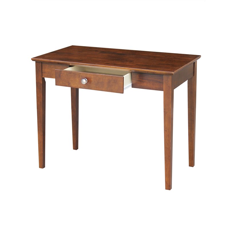 International Concepts 1 Drawer Writing Desk in Espresso